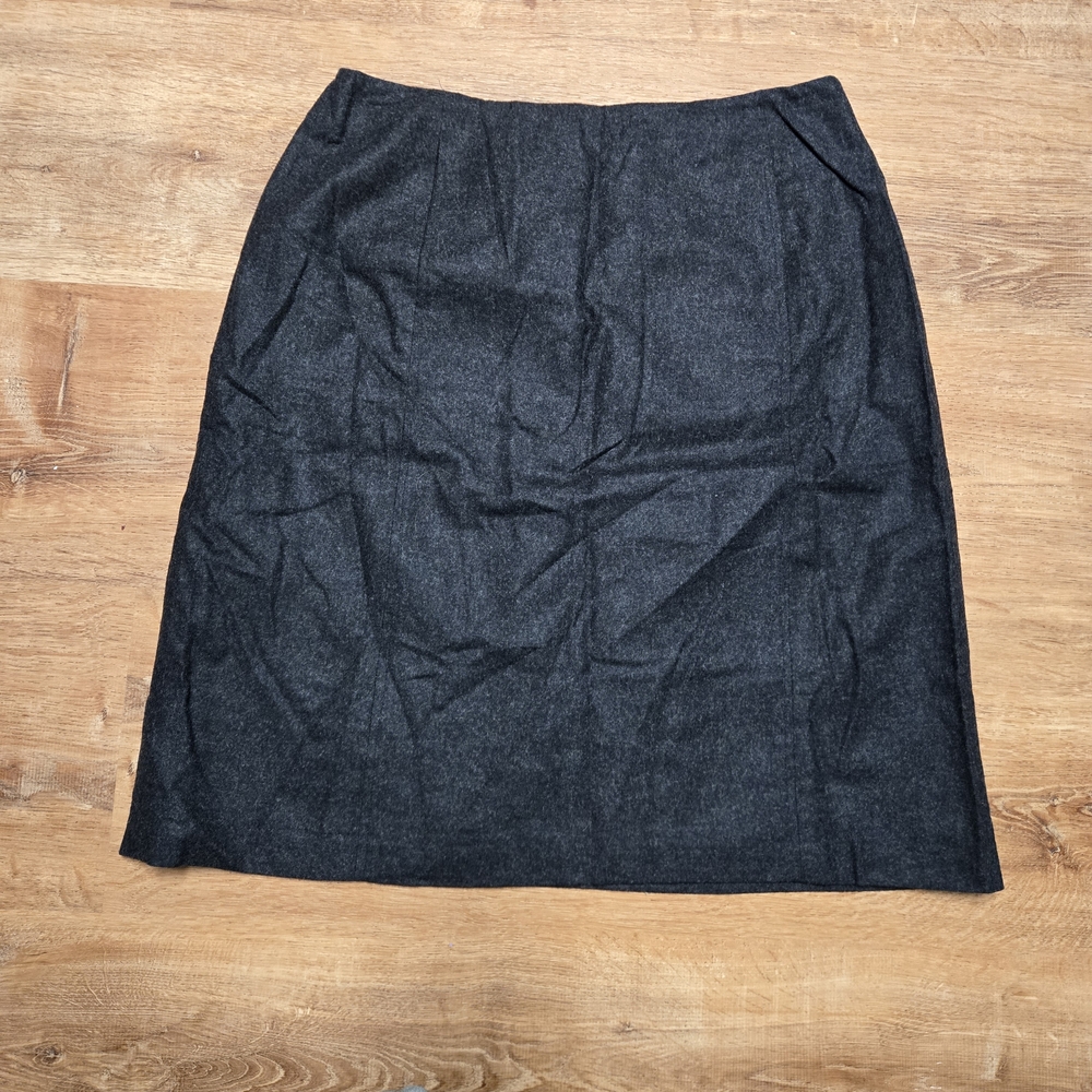 Vintage Classic Black Wool Blend  Womens Skirt Field Manner Modern Classics 12